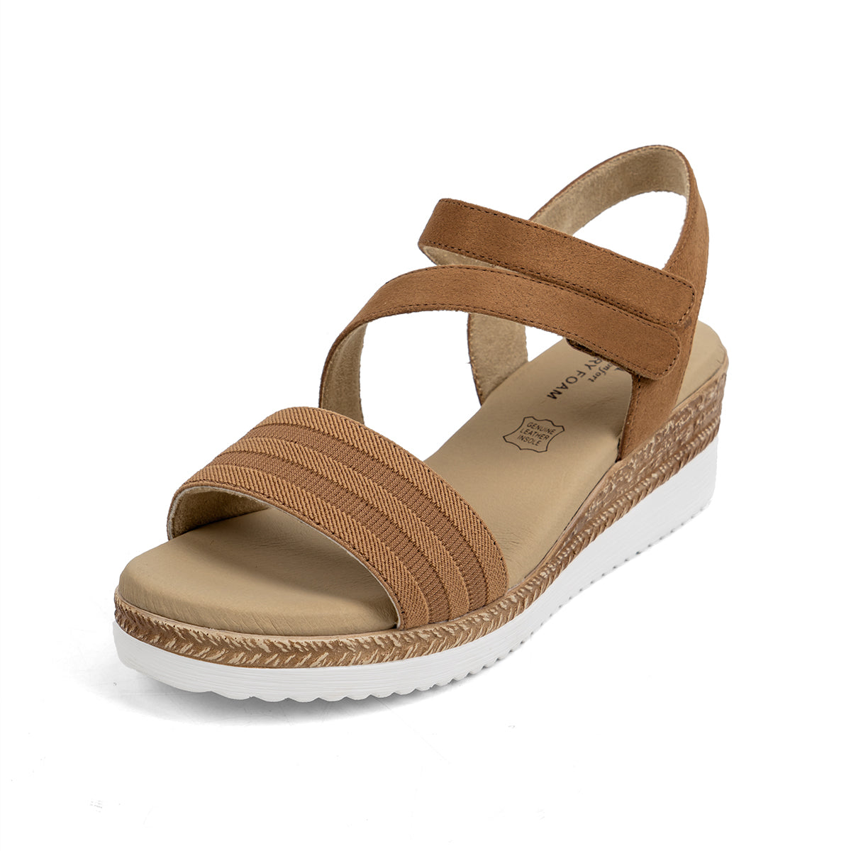 VJH confort Women's Wedge Sandals Platform Ankle Straps Leather Lining Comfortable Walking Summer Shoes