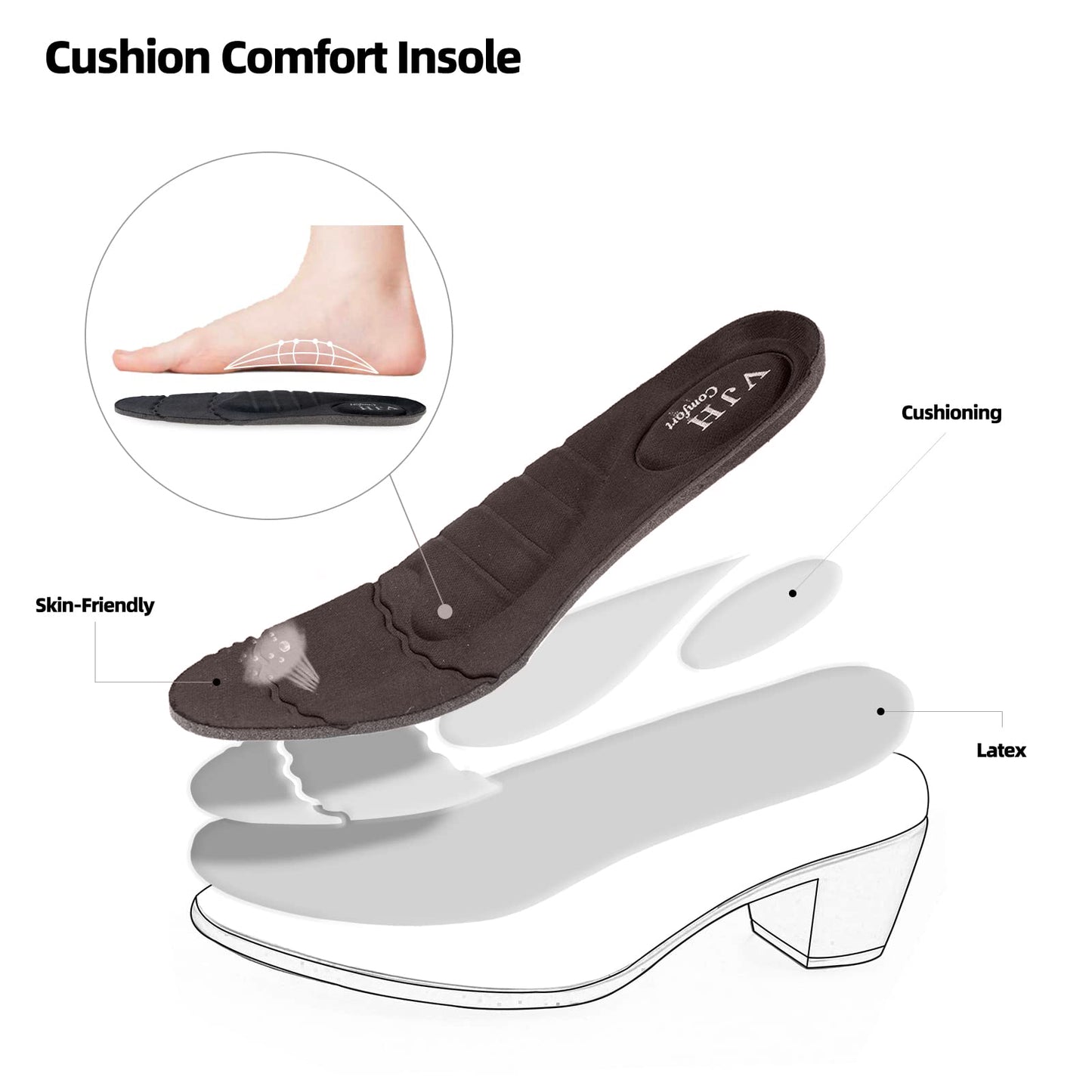 VJH confort Women's Dress Pumps Chunky Heel Loafers Slip On Square Toe Comfortable Work Shoes Lightweight