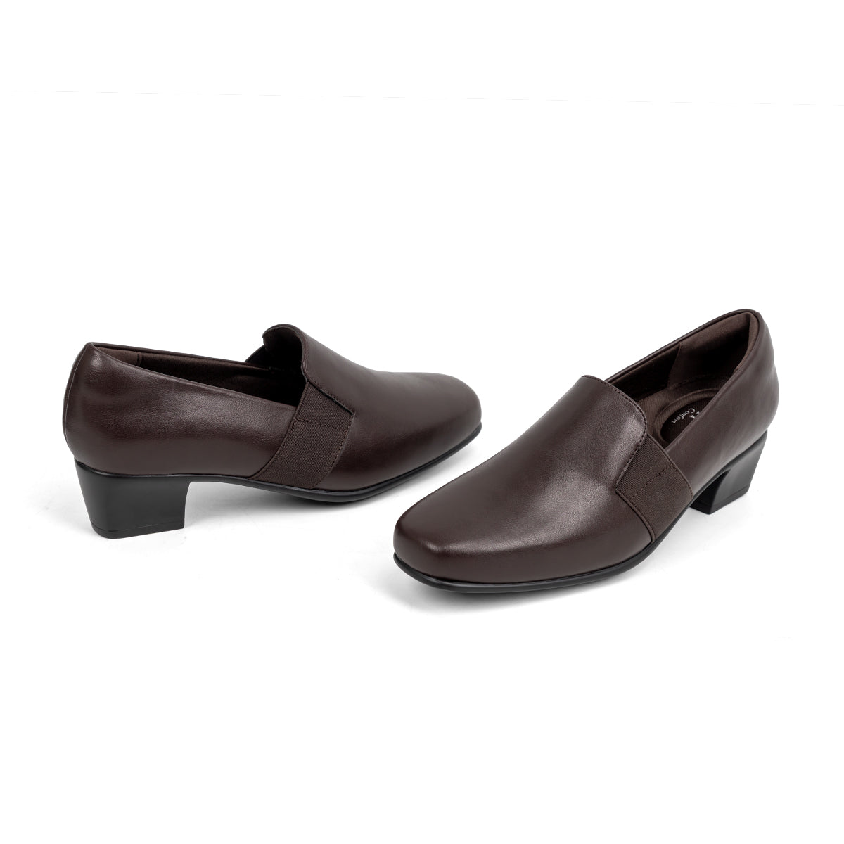 VJH confort Women's Dress Pumps Chunky Heel Loafers Slip On Square Toe Comfortable Work Shoes Lightweight