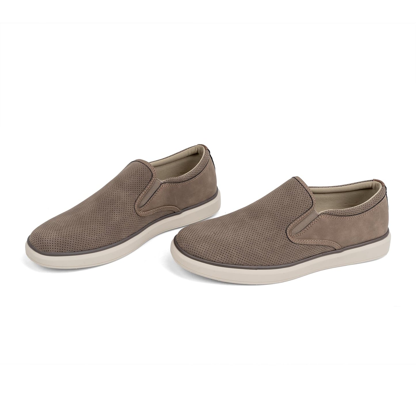 VJH confort Men's Slip-on Loafers Sneakers Mesh Breathable Elastic Casual Comfortable Fashion Work Shoes