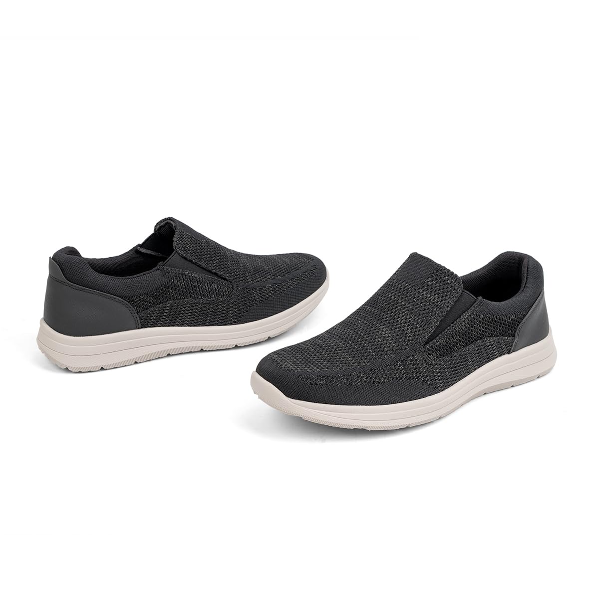 VJH confort Men's Slip-on Loafers Walking Shoes Lightweight Comfortable Casual Knit Athletic Sneakers