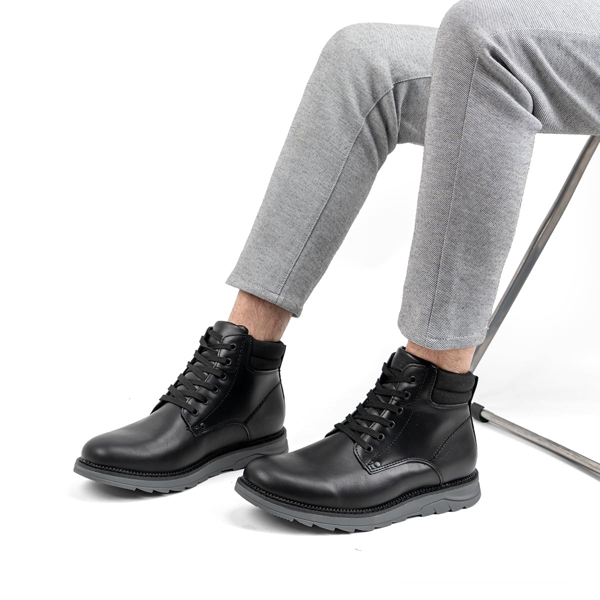 VJH confort Men's Chukka Boots Lace-up Dress Lightweight Fashion Formal Casual Hiking Shoes