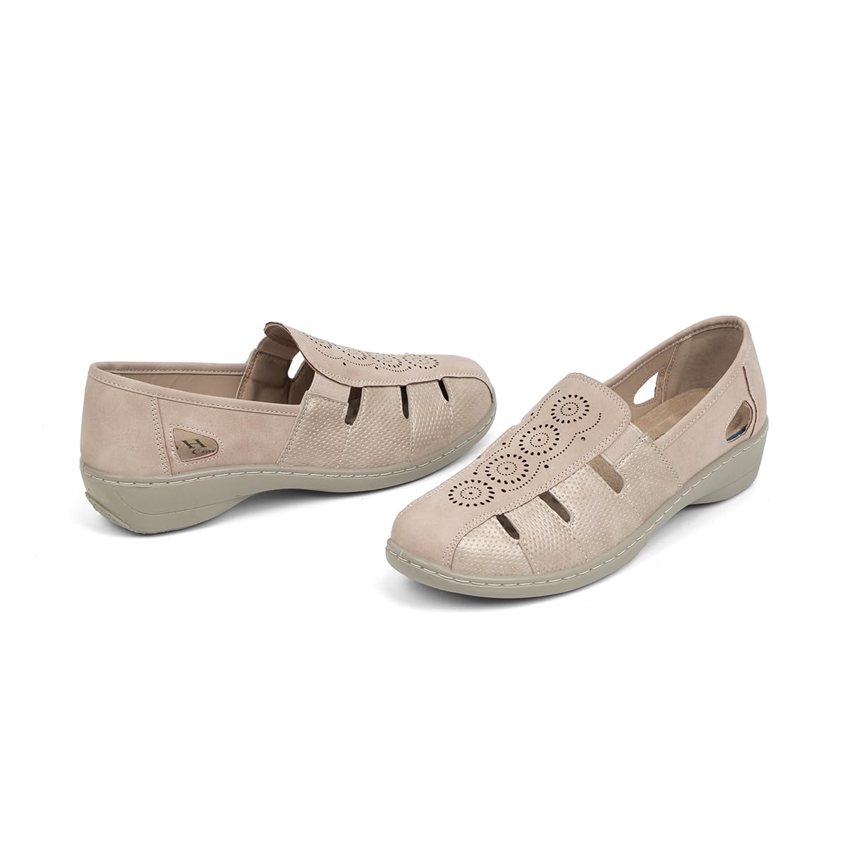 VJH confort Women’s Flat Shoes, Slip-on Round Toe Light Weight Comfort Casual Walking Shoes