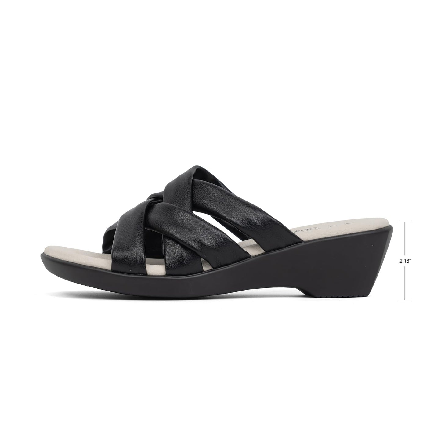 VJH confort Women’s Slides Sandals Orthopedic Slippers,Comfortable Wedge Platform Slip Flops Flip Casual Walking Sandals