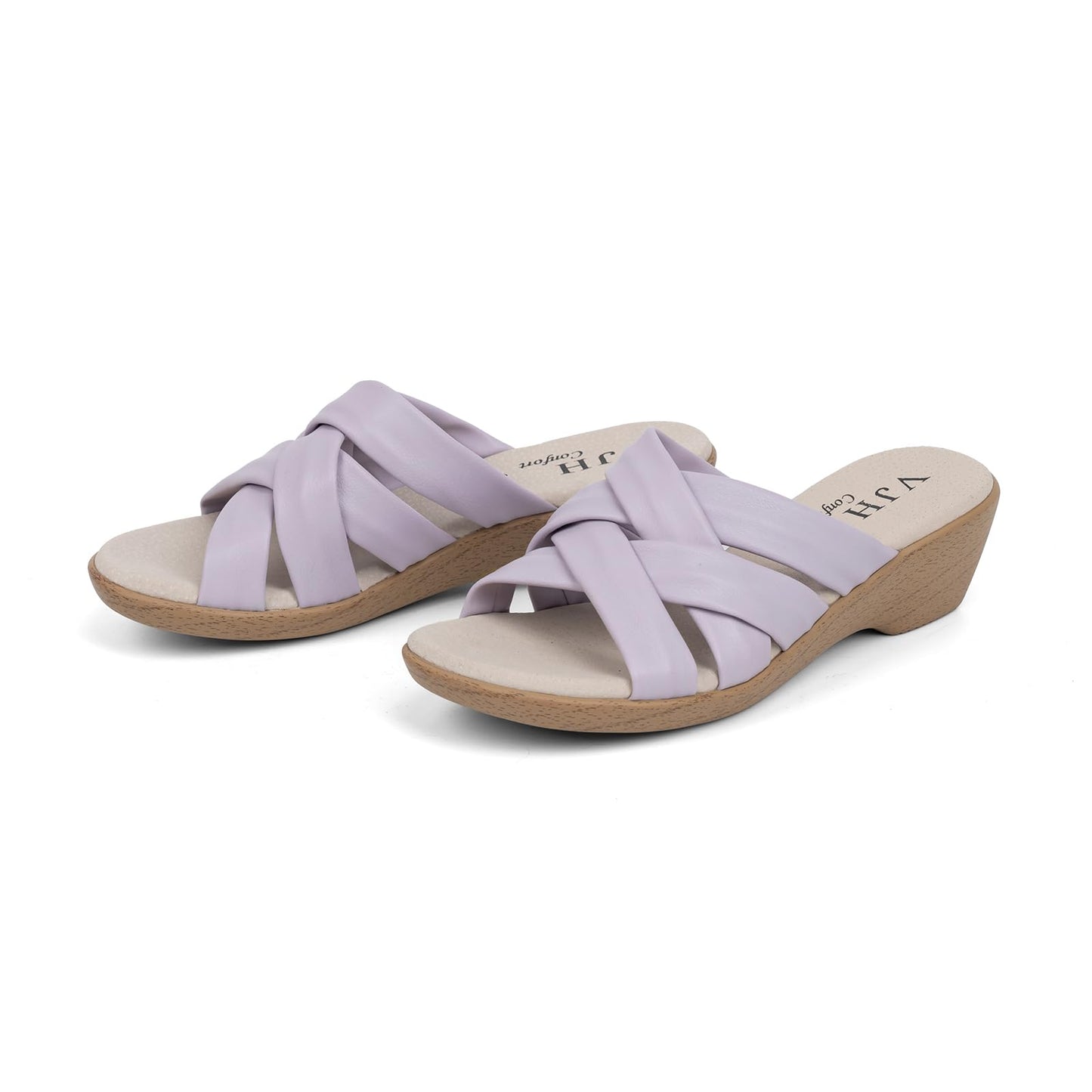 VJH confort Women’s Slides Sandals Orthopedic Slippers,Comfortable Wedge Platform Slip Flops Flip Casual Walking Sandals