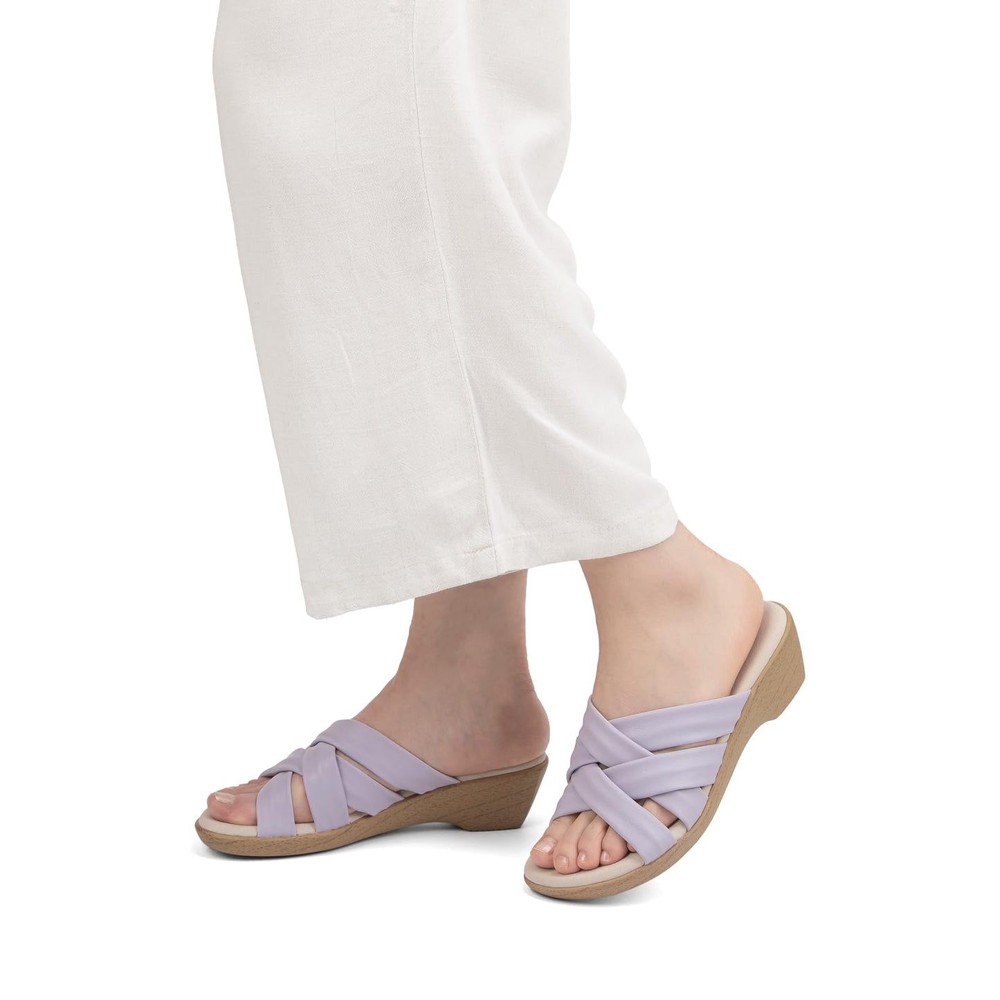 VJH confort Women’s Slides Sandals Orthopedic Slippers,Comfortable Wedge Platform Slip Flops Flip Casual Walking Sandals