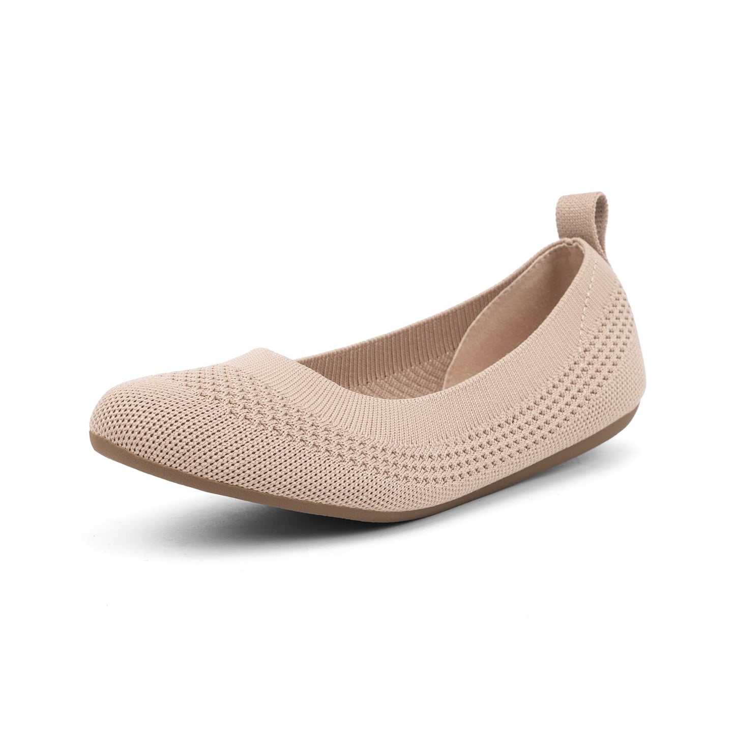 VJH confort Women’s Flats Shoes Ballet Knit Comfort Foldable Round Toe Slip-on Casual Office Work Walking Flats