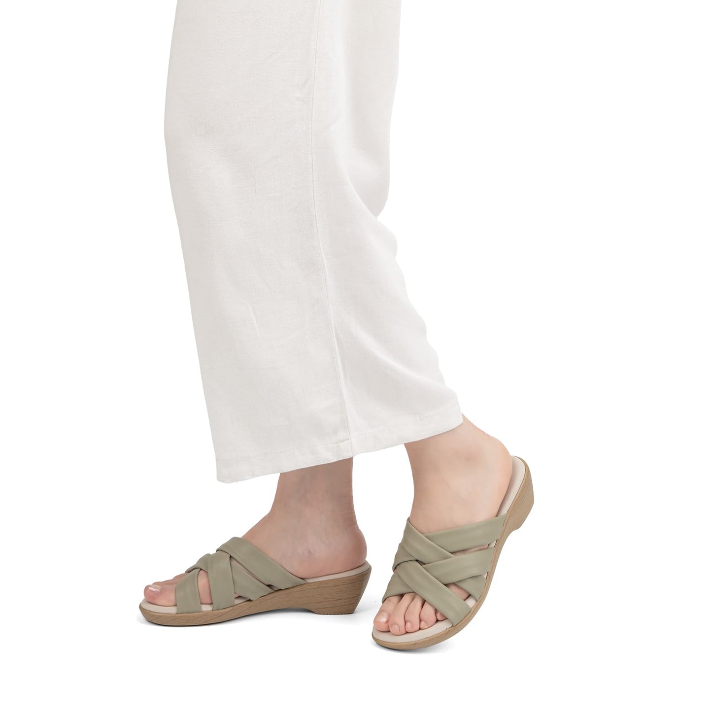 VJH confort Women’s Slides Sandals Orthopedic Slippers,Comfortable Wedge Platform Slip Flops Flip Casual Walking Sandals